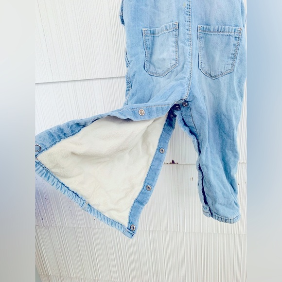 OshKosh fleece lined 24 month toddler overalls - Picture 3 of 5